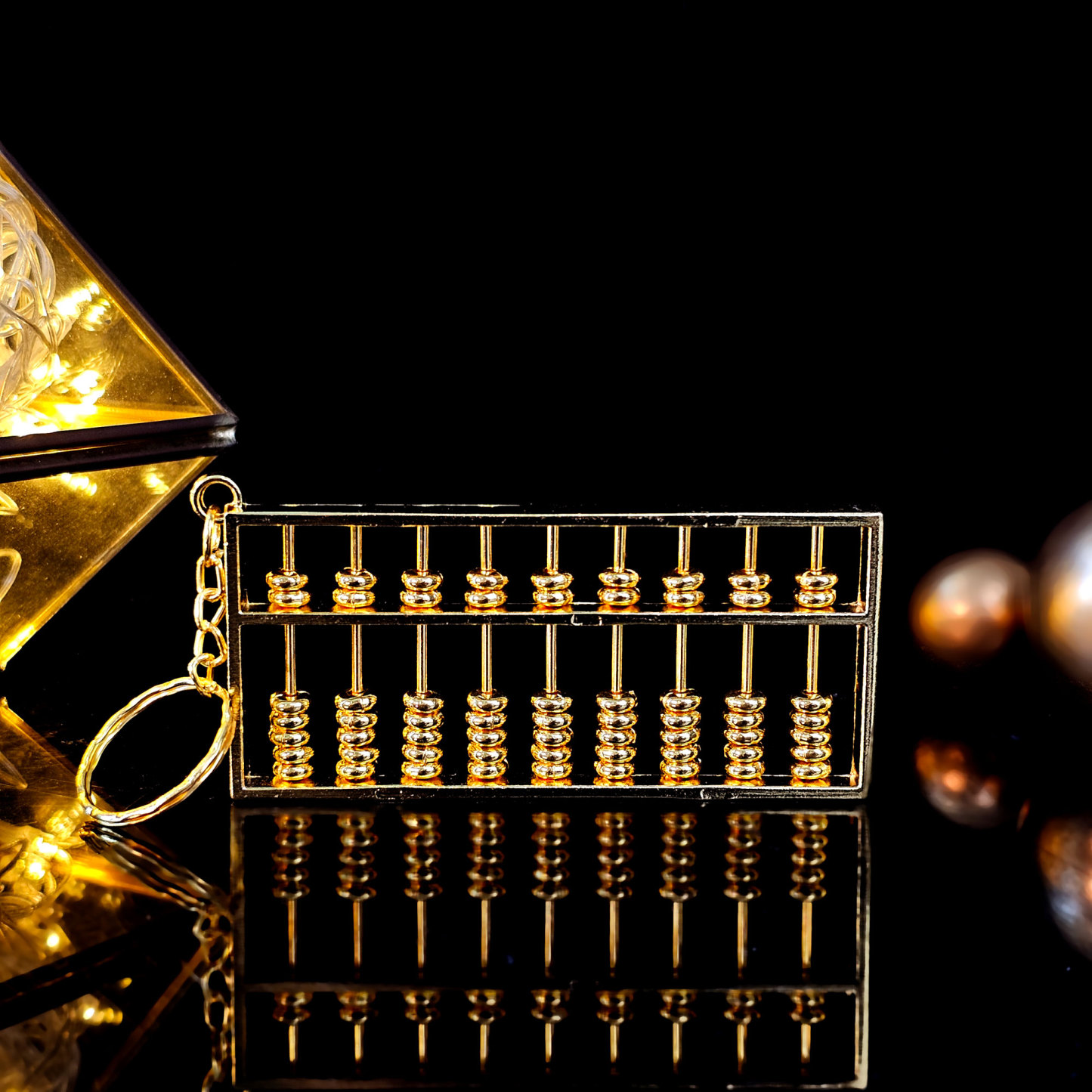 13 Feb - Copper Abacus Keychain