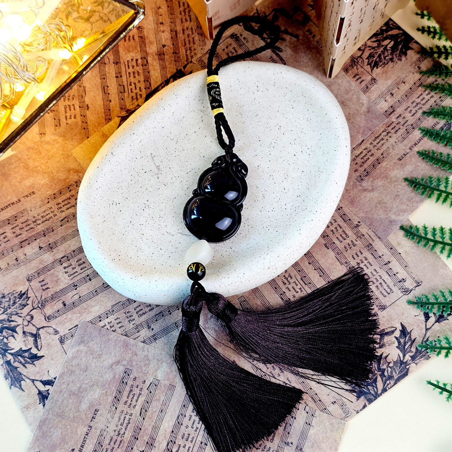 26 Feb - Rainbow Obsidian Hulu Charm