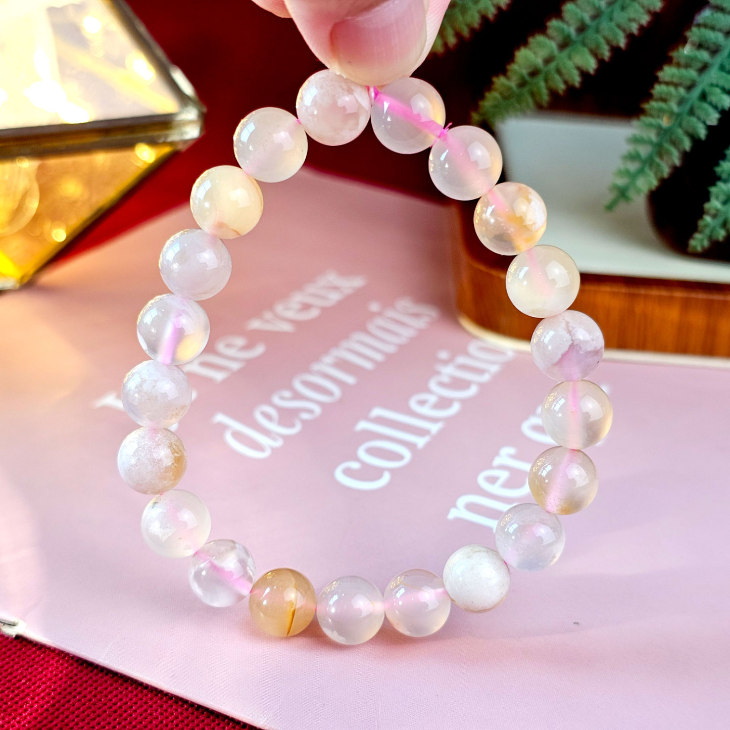 Sakura Agate Bracelet – ICRYSTAL