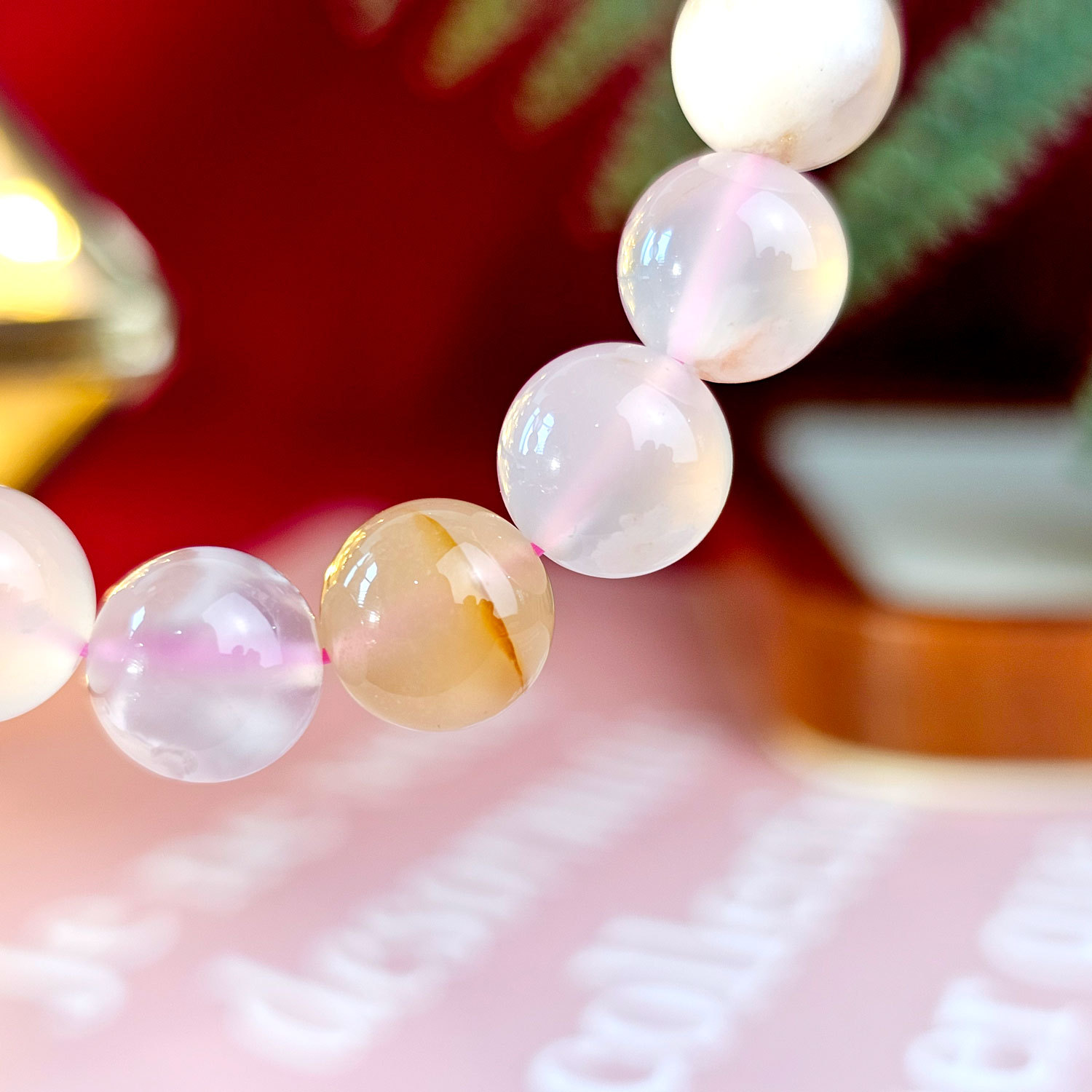 26 Feb - Sakura Agate Bracelet