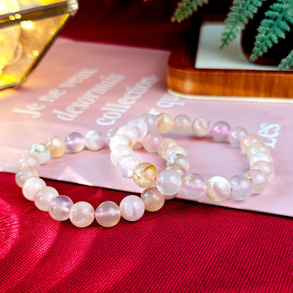 26 Feb - Sakura Agate Bracelet