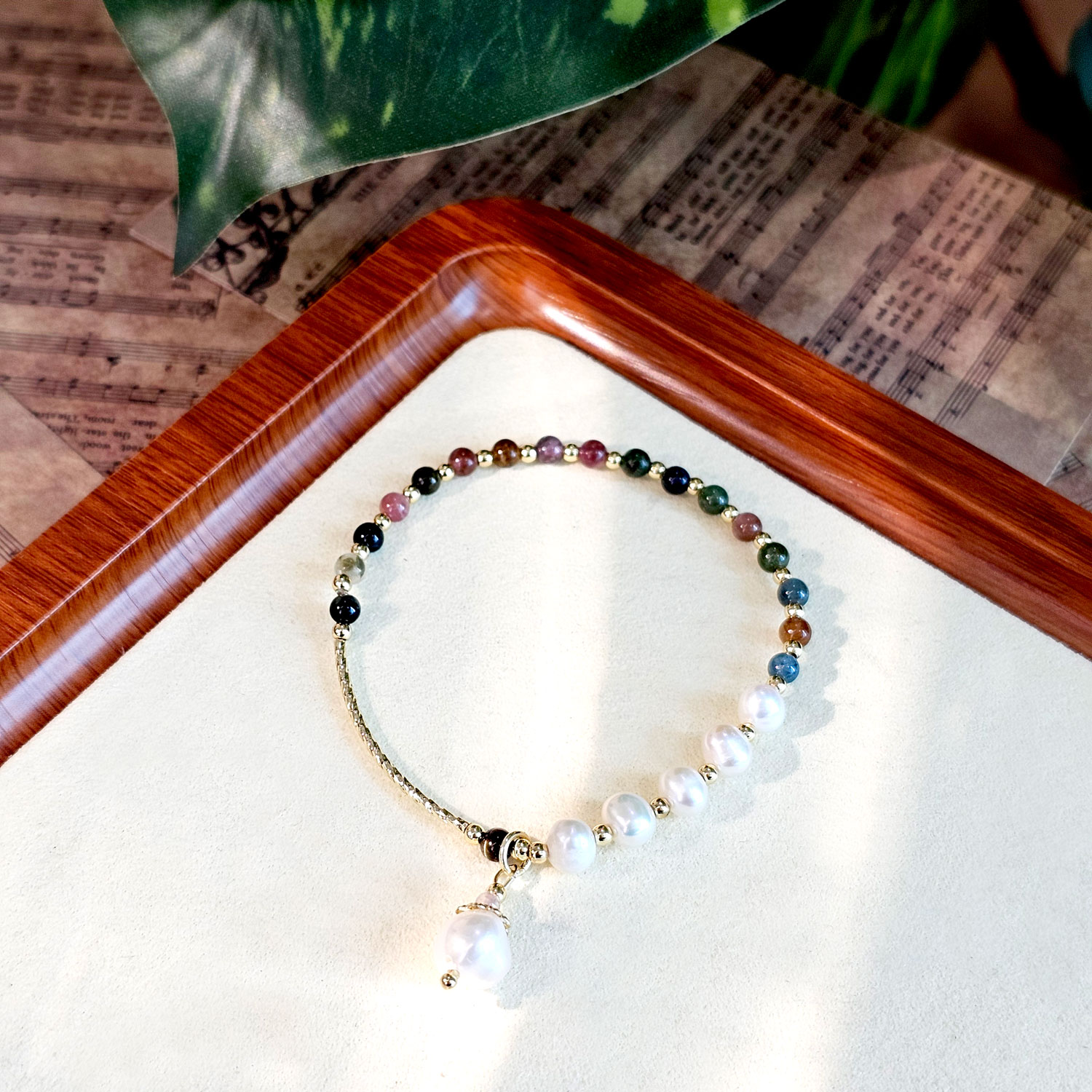 11 Mar - Tourmaline with Pearl Bracelet
