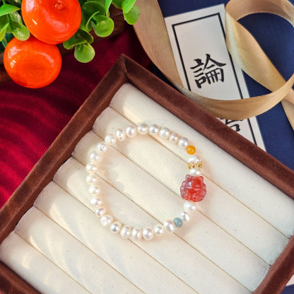 9 Mar - Pearl with Yan Yuan Agate Bracelet