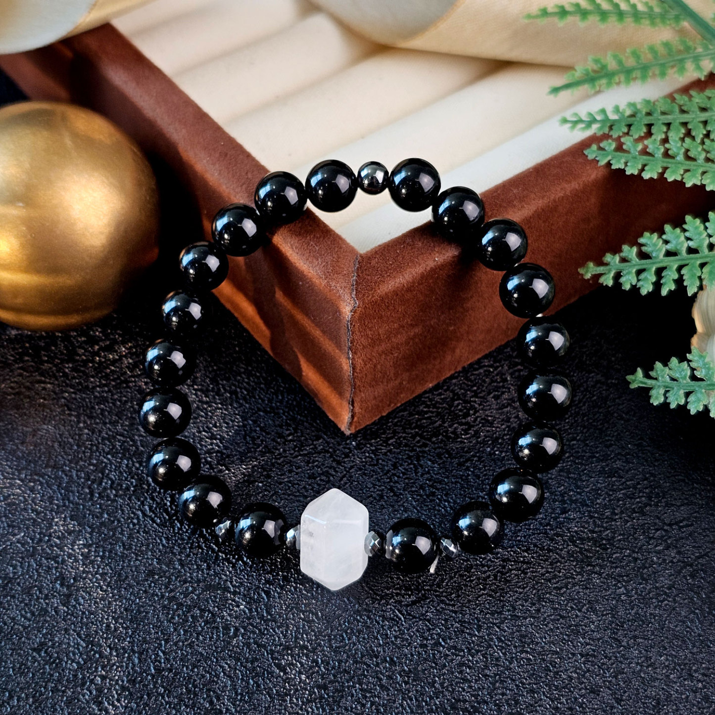13 Mar - Black Obsidian Bracelet