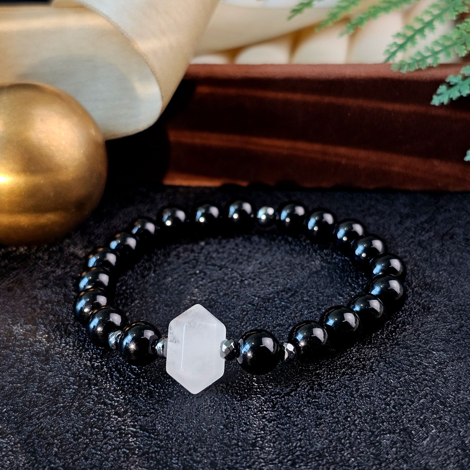 13 Mar - Black Obsidian Bracelet