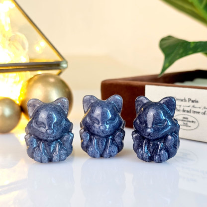12 Mar - Blue Aventurine Nine Tail Fox