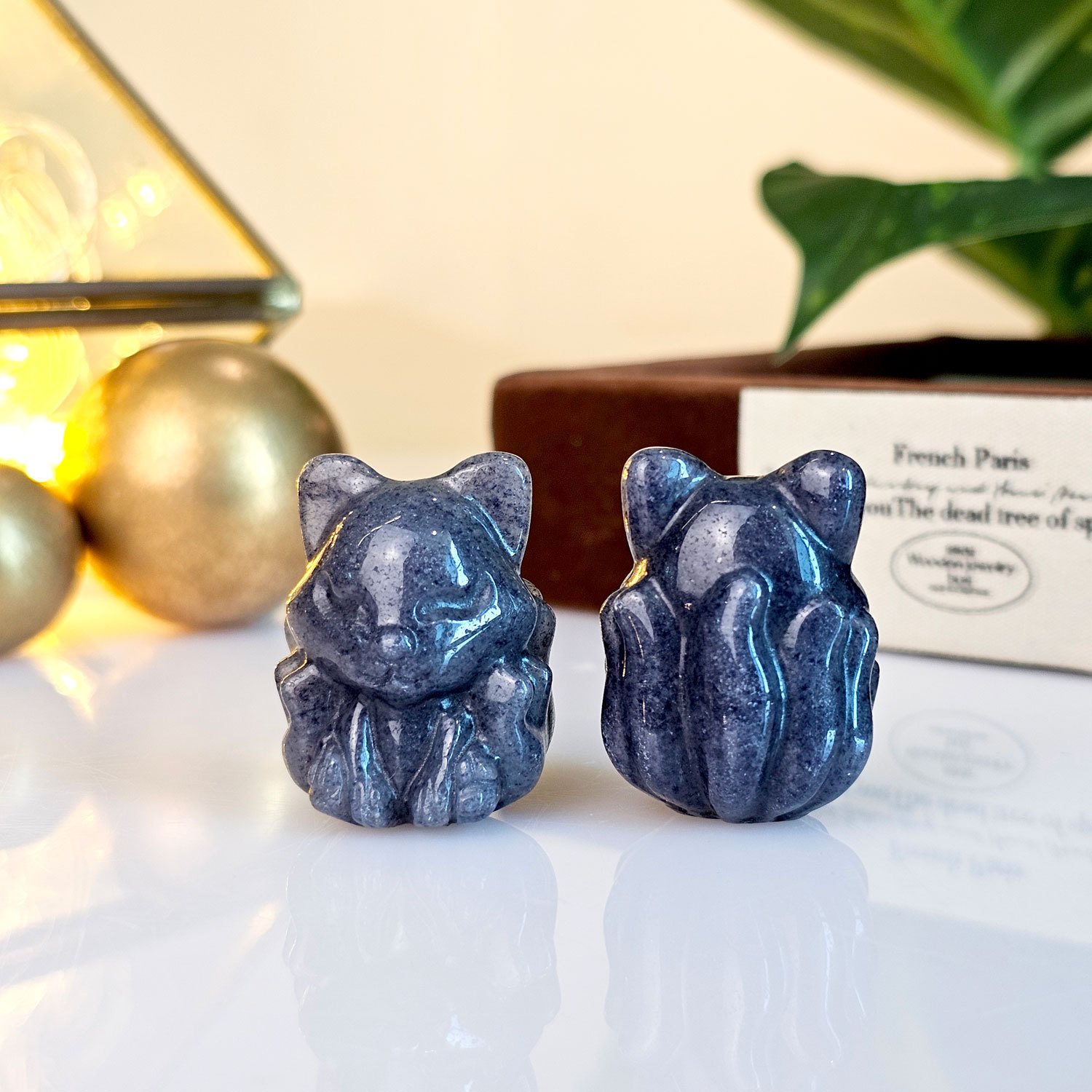 12 Mar - Blue Aventurine Nine Tail Fox