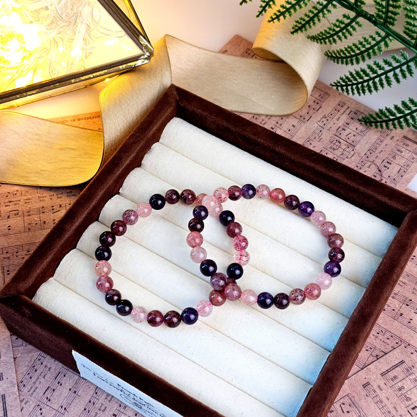 23 Mar - Strawberry Super Seven Bracelet