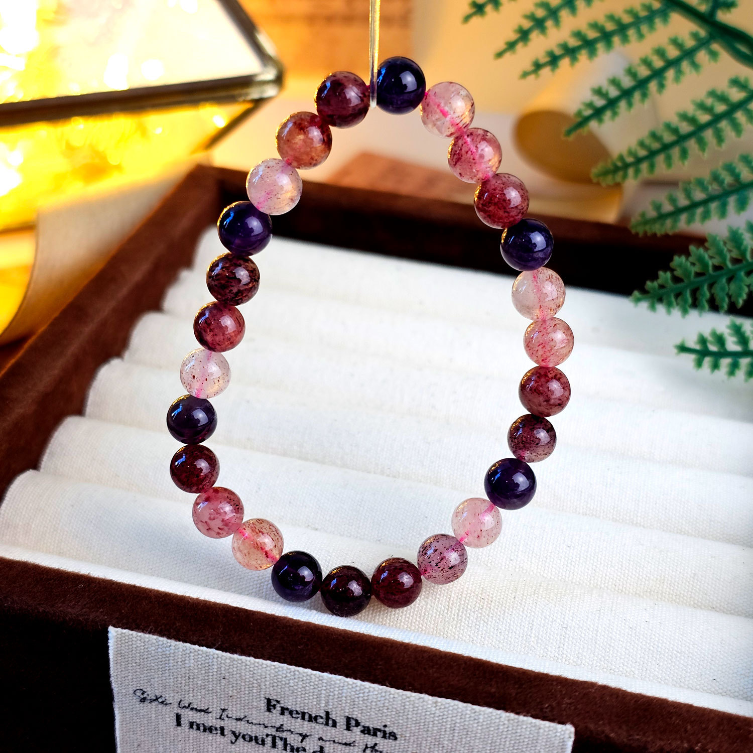 23 Mar - Strawberry Super Seven Bracelet