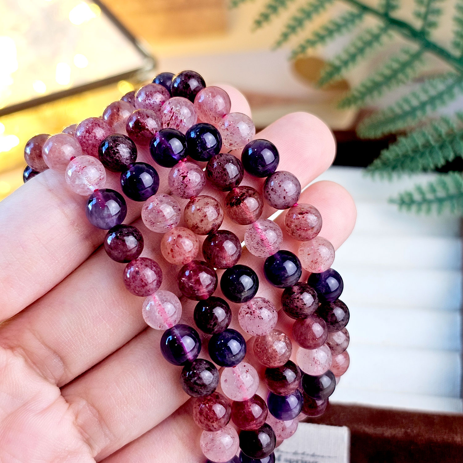 23 Mar - Strawberry Super Seven Bracelet