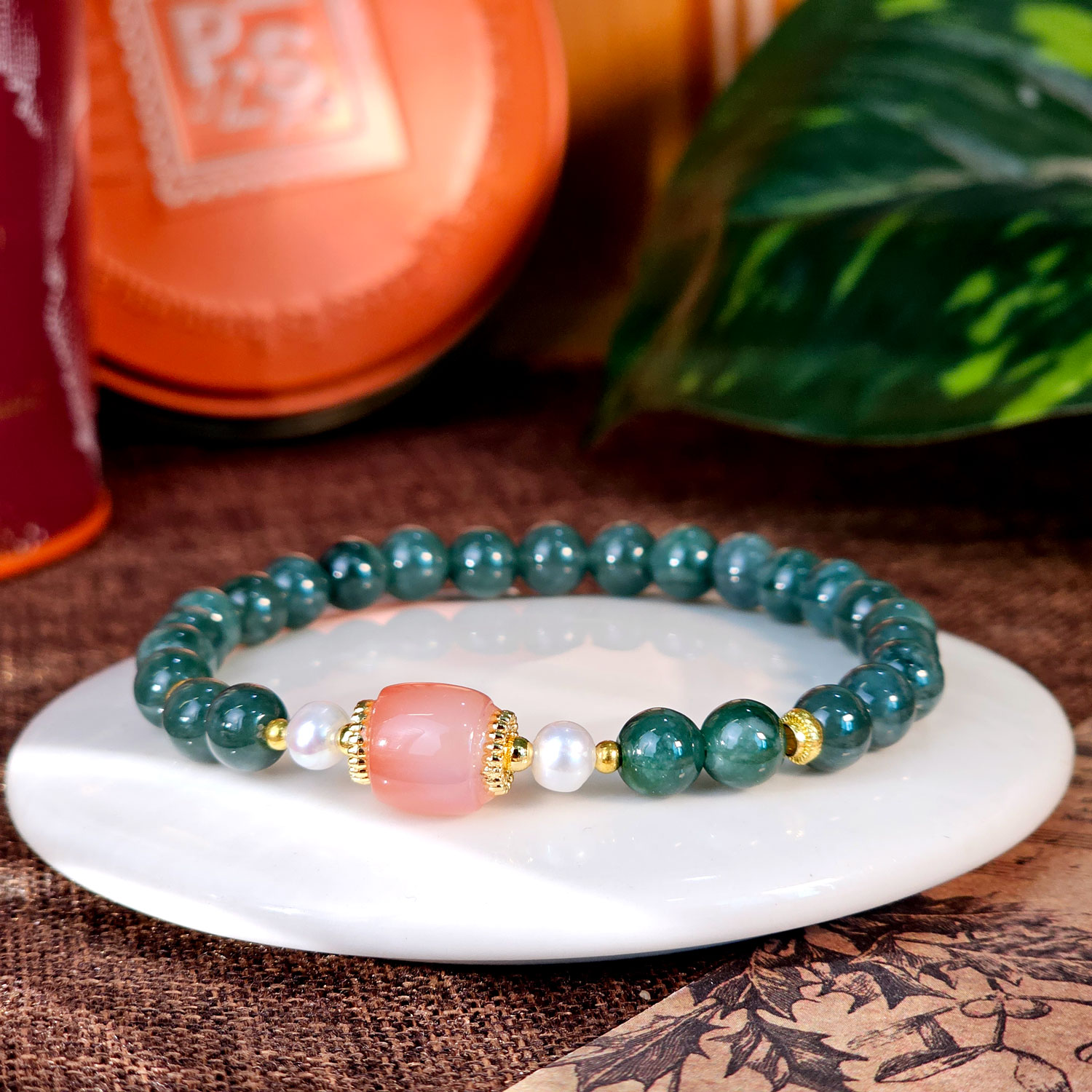 26 Mar - Guatemalan Jade with Yan Yuan AgateBracelet
