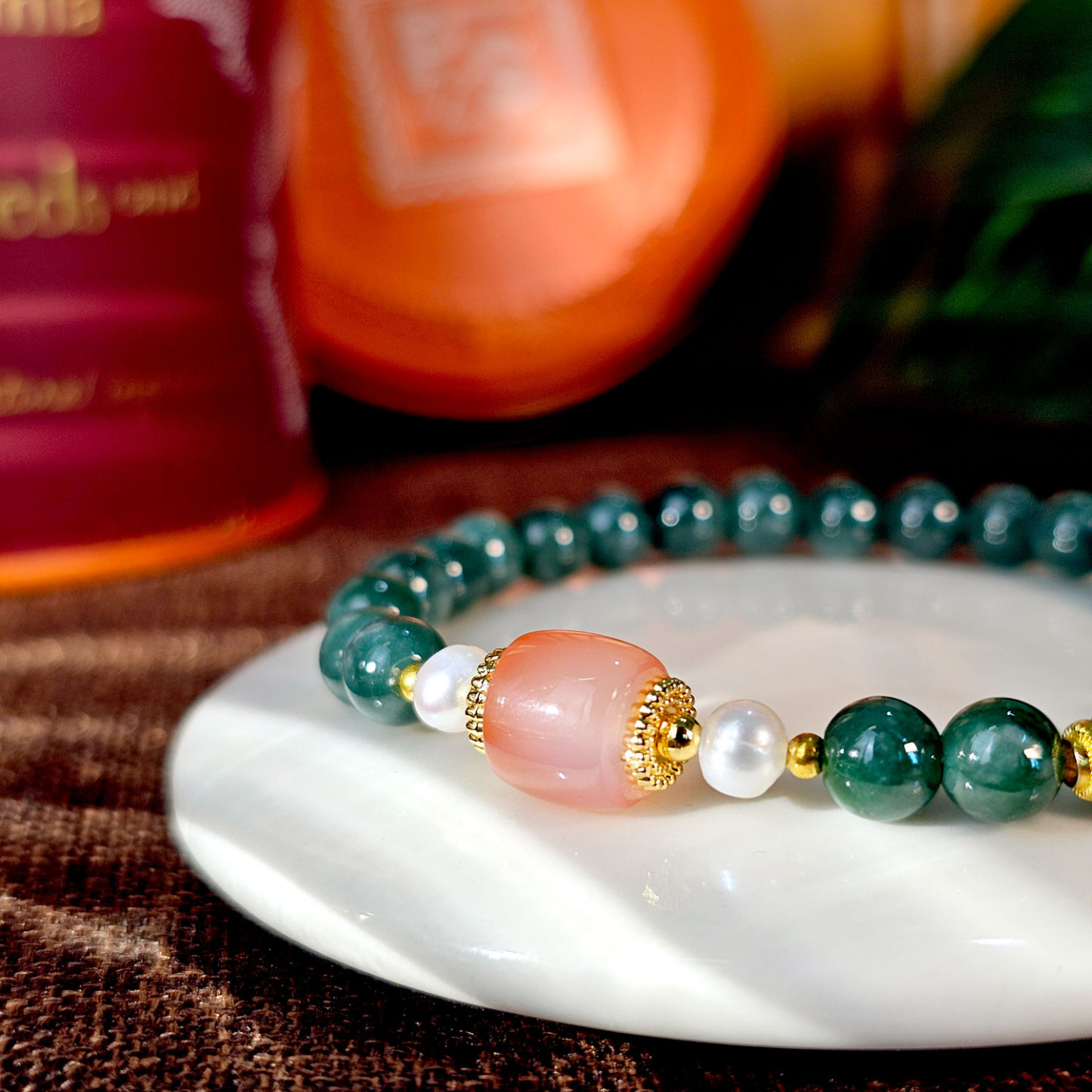 26 Mar - Guatemalan Jade with Yan Yuan AgateBracelet