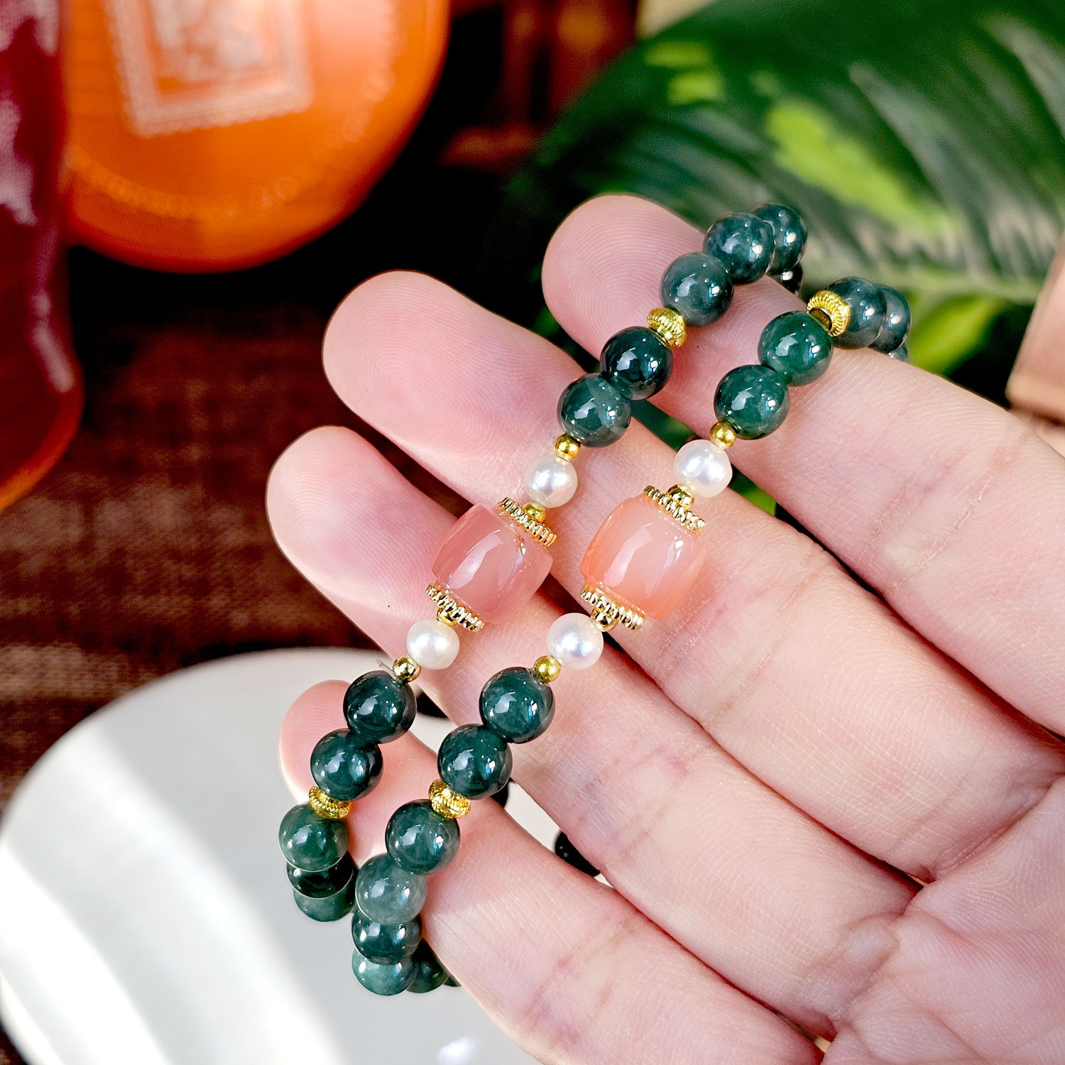 26 Mar - Guatemalan Jade with Yan Yuan AgateBracelet