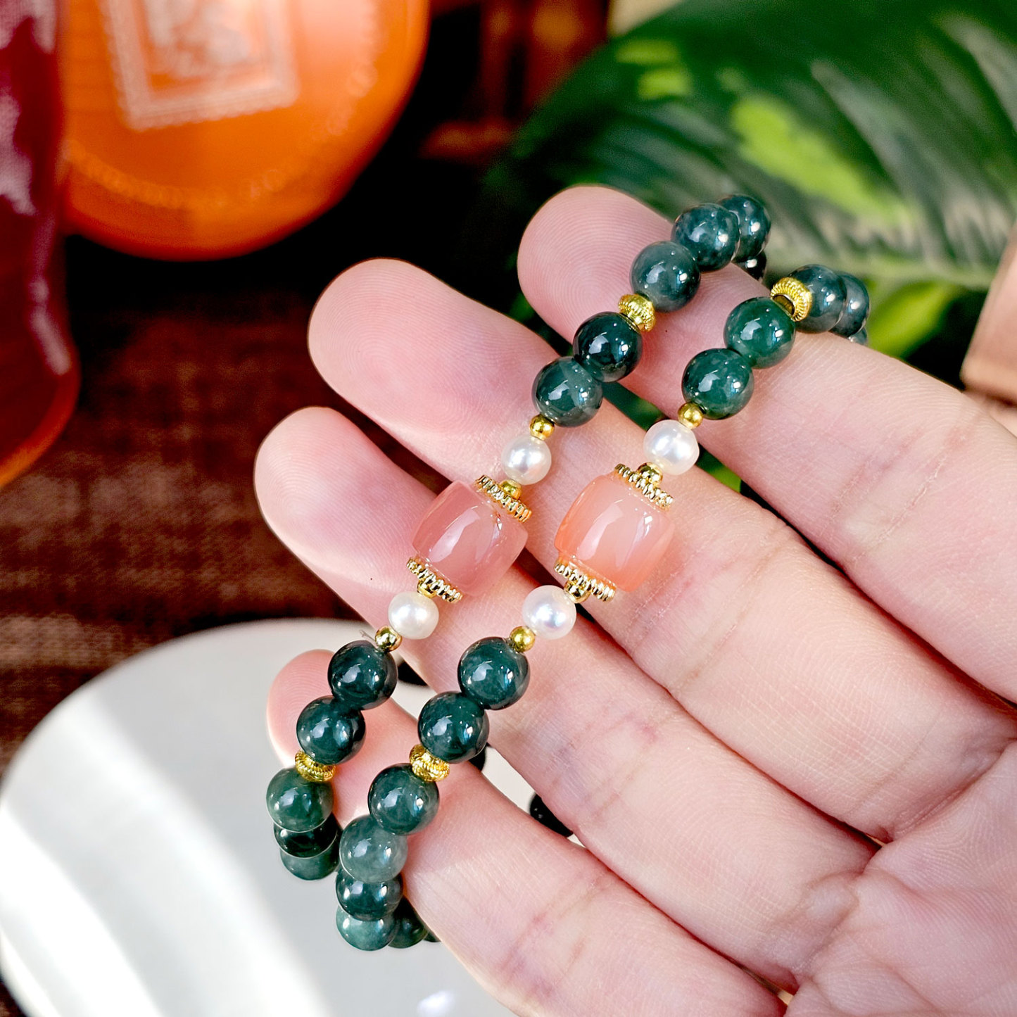 26 Mar - Guatemalan Jade with Yan Yuan AgateBracelet