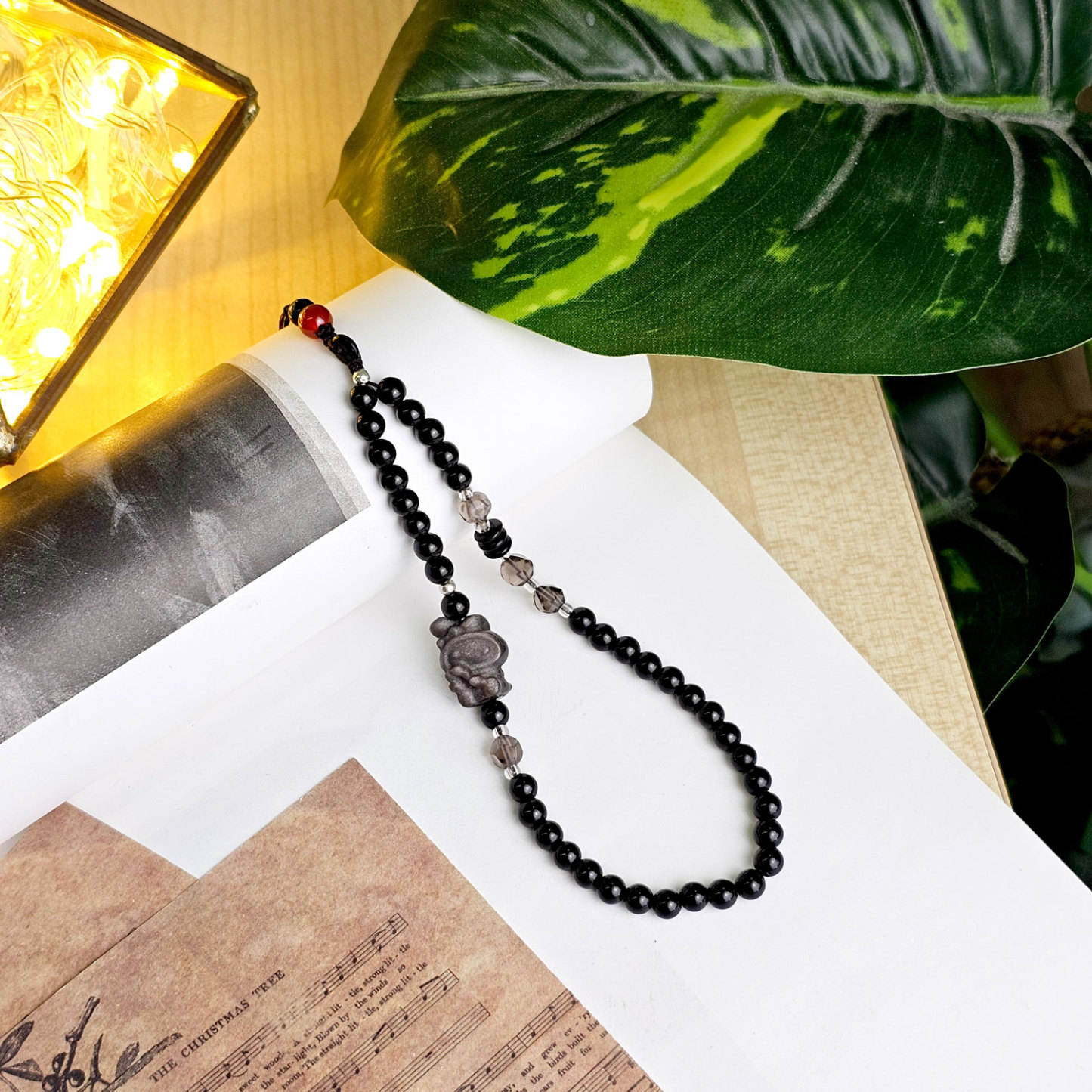 27 Mar - Black Obsidian Phone Hanger