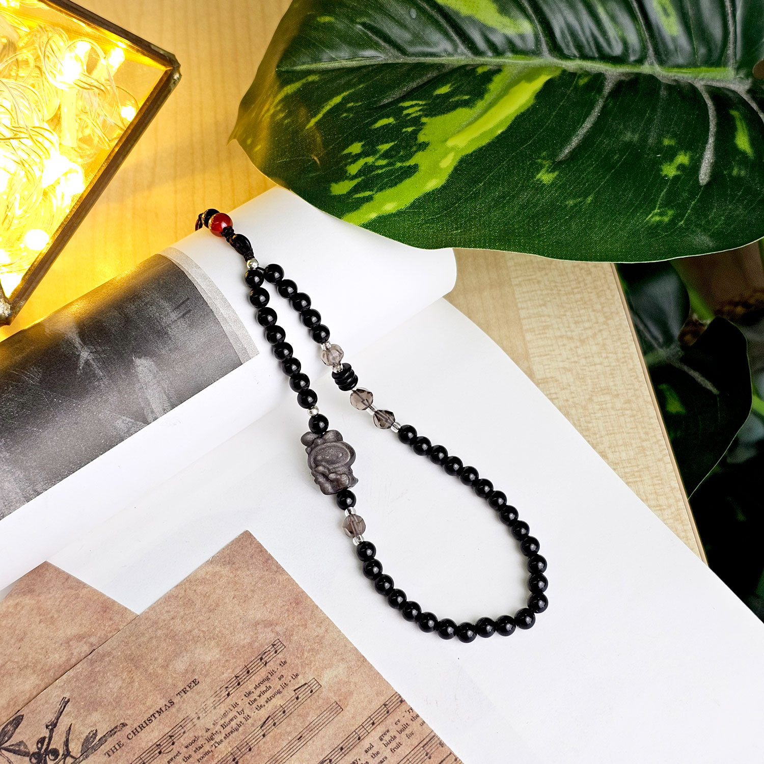 27 Mar - Black Obsidian Phone Hanger