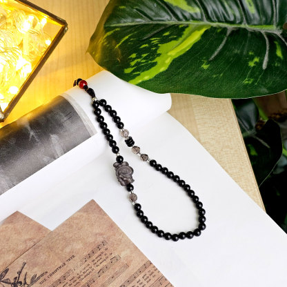 27 Mar - Black Obsidian Phone Hanger