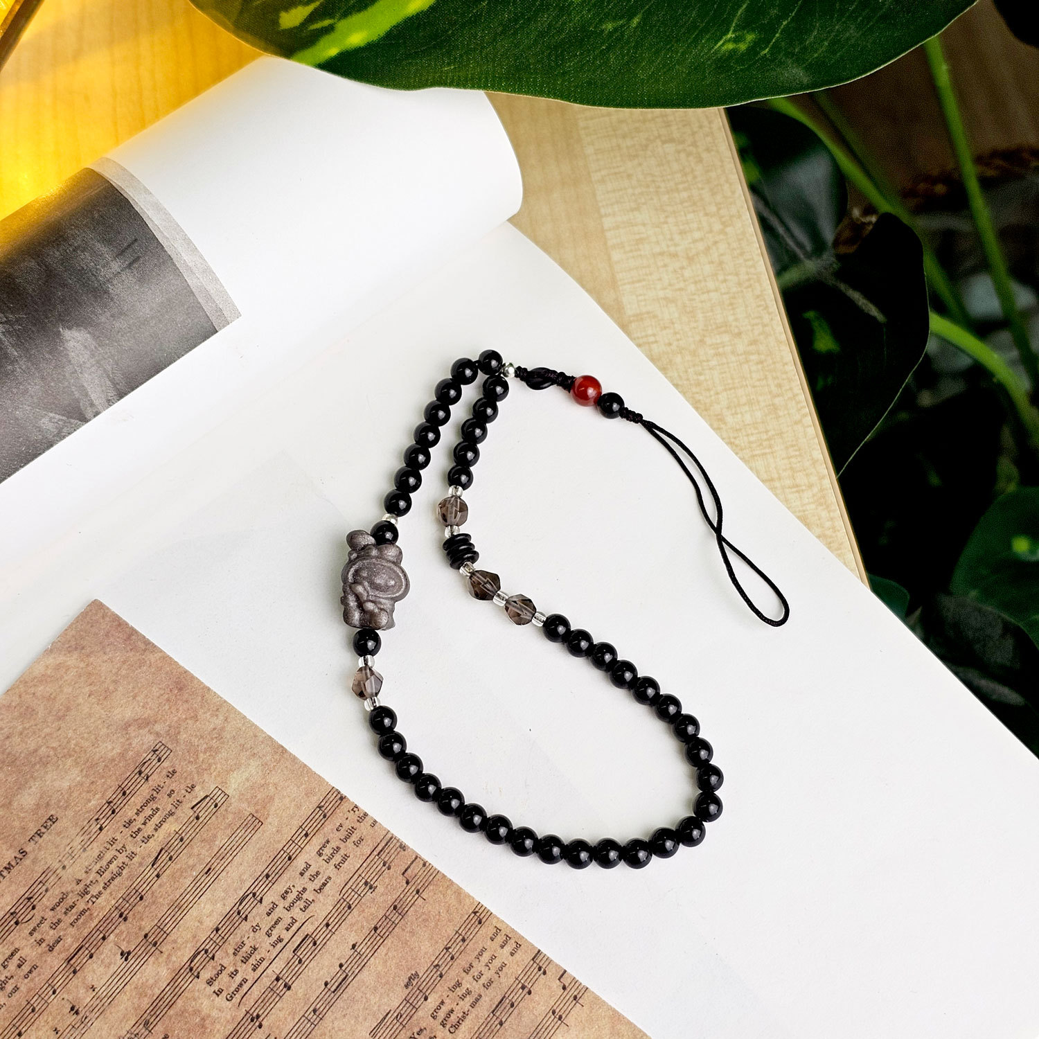 27 Mar - Black Obsidian Phone Hanger