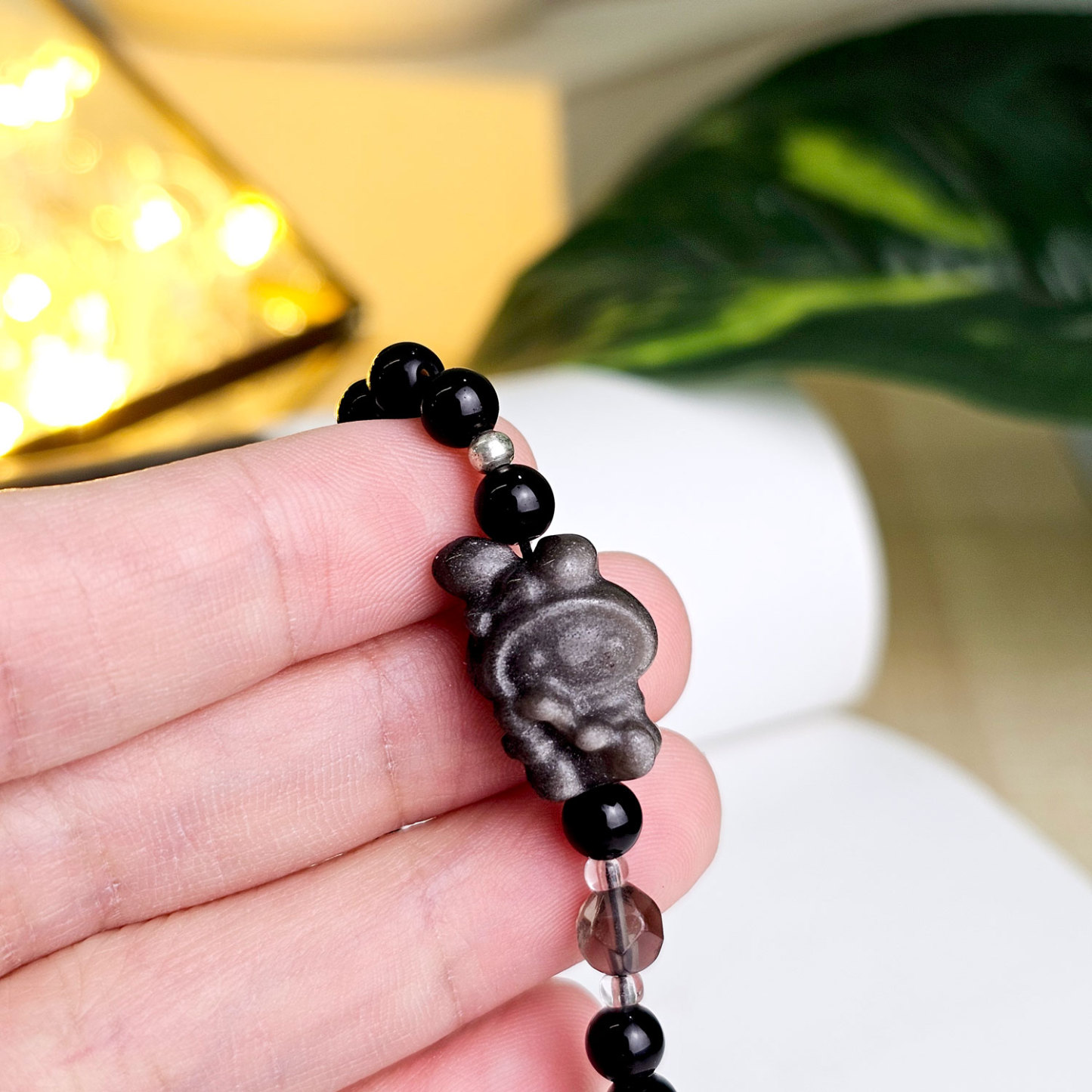 27 Mar - Black Obsidian Phone Hanger