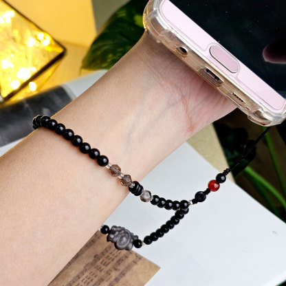 27 Mar - Black Obsidian Phone Hanger