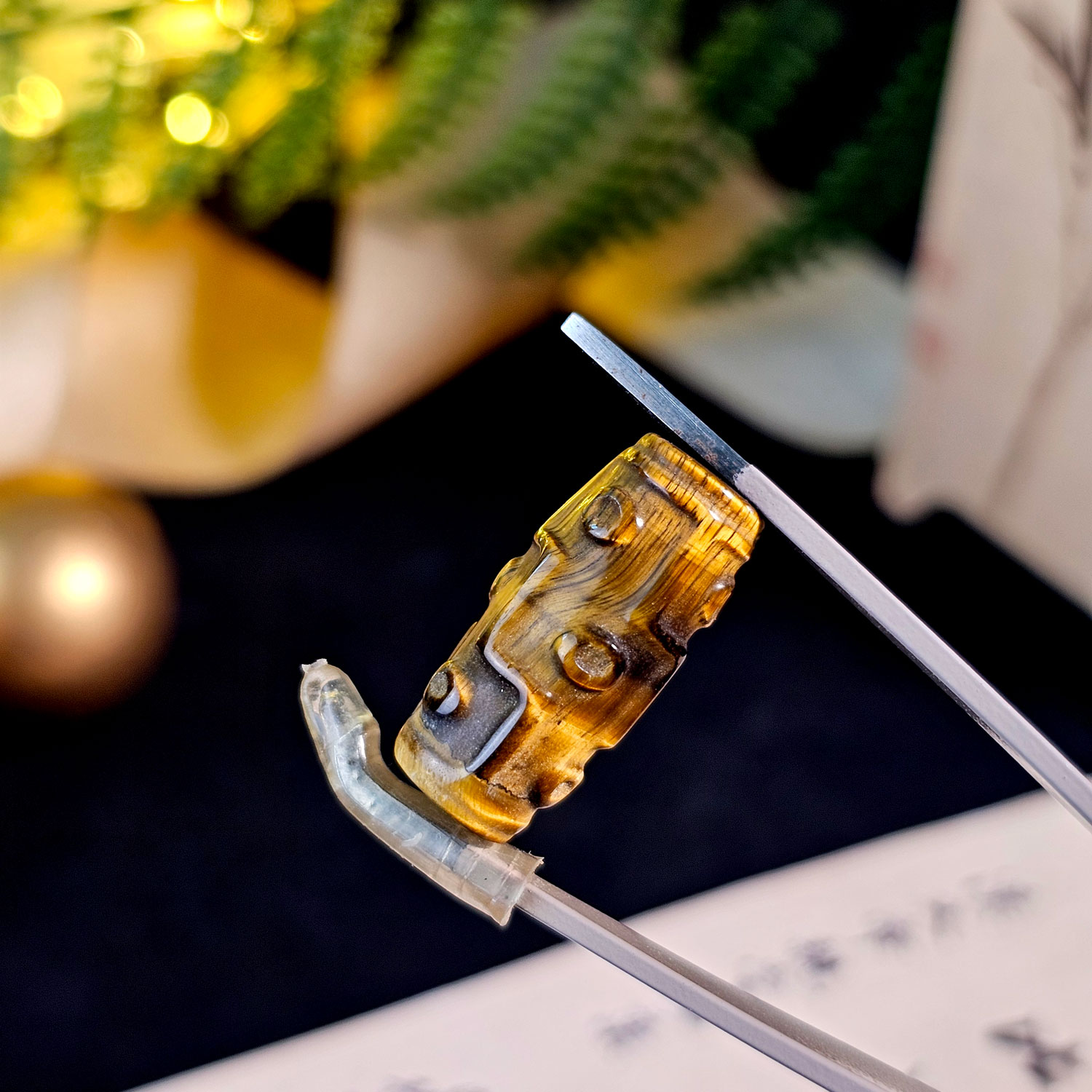 2 Apr - Tiger Eye Nine Eye Dzi