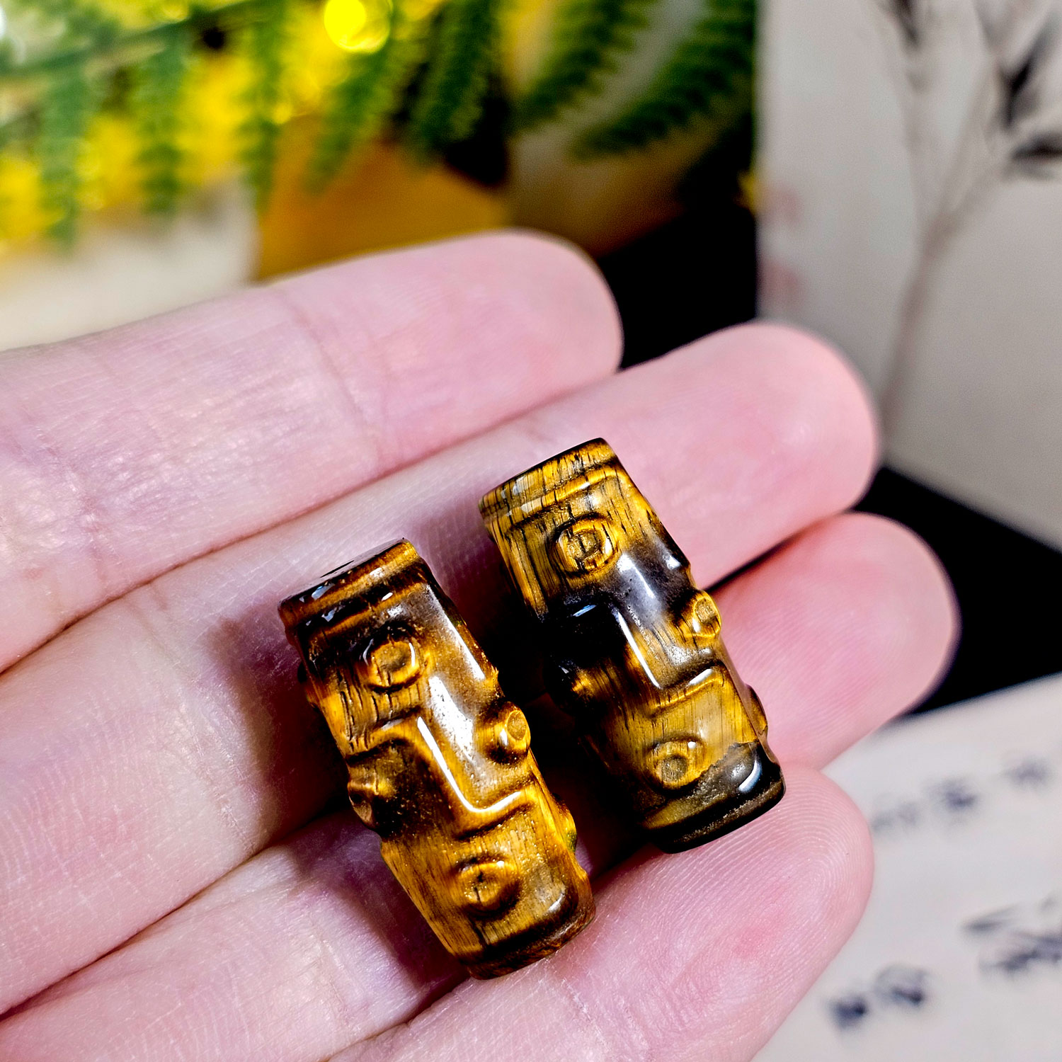 2 Apr - Tiger Eye Nine Eye Dzi