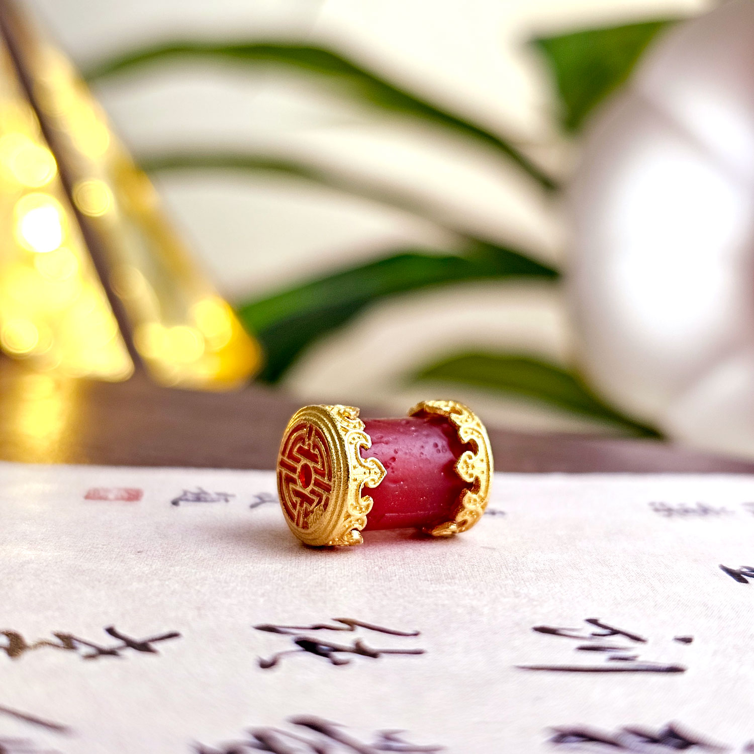 Red Chalcedony Charm 红玉髓配件