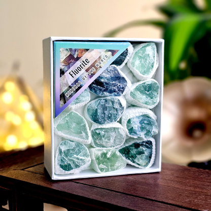 8 Apr - Fluorite Raw Stone Box