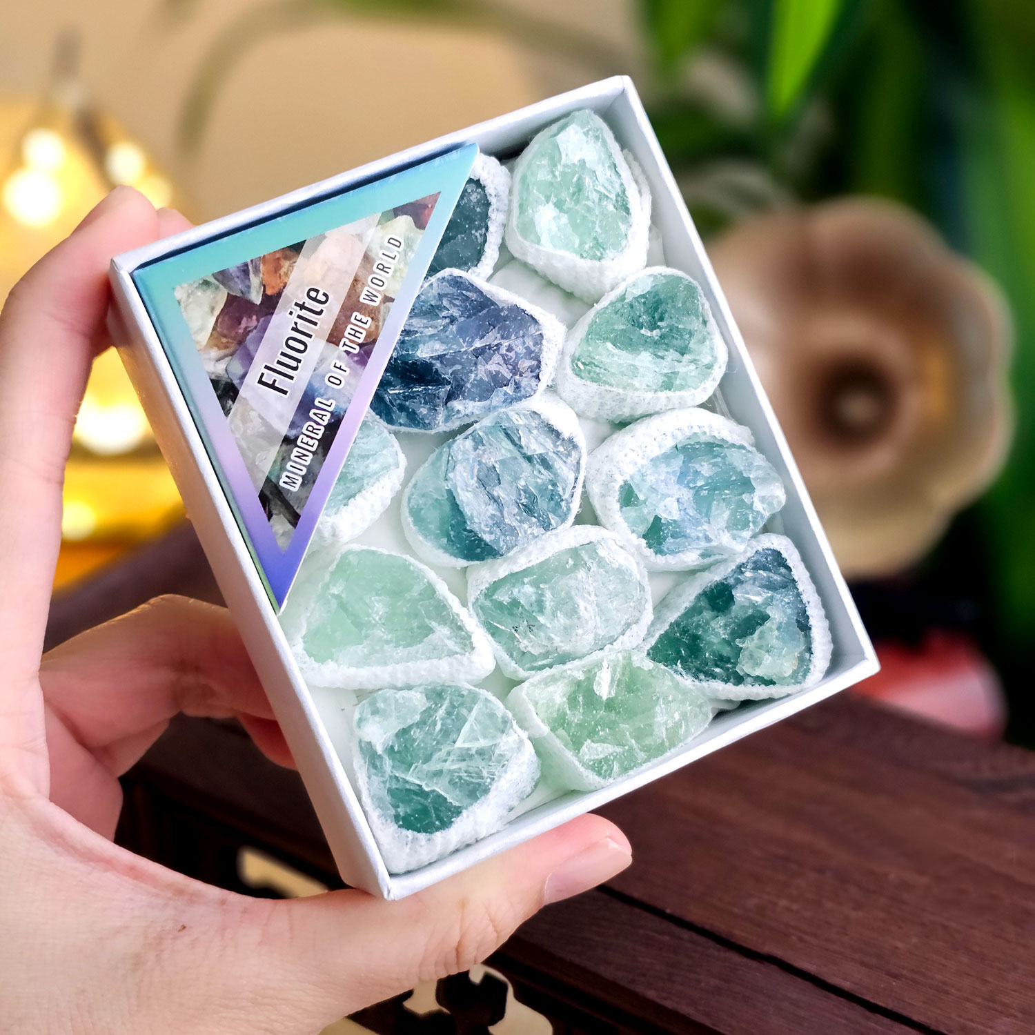 8 Apr - Fluorite Raw Stone Box