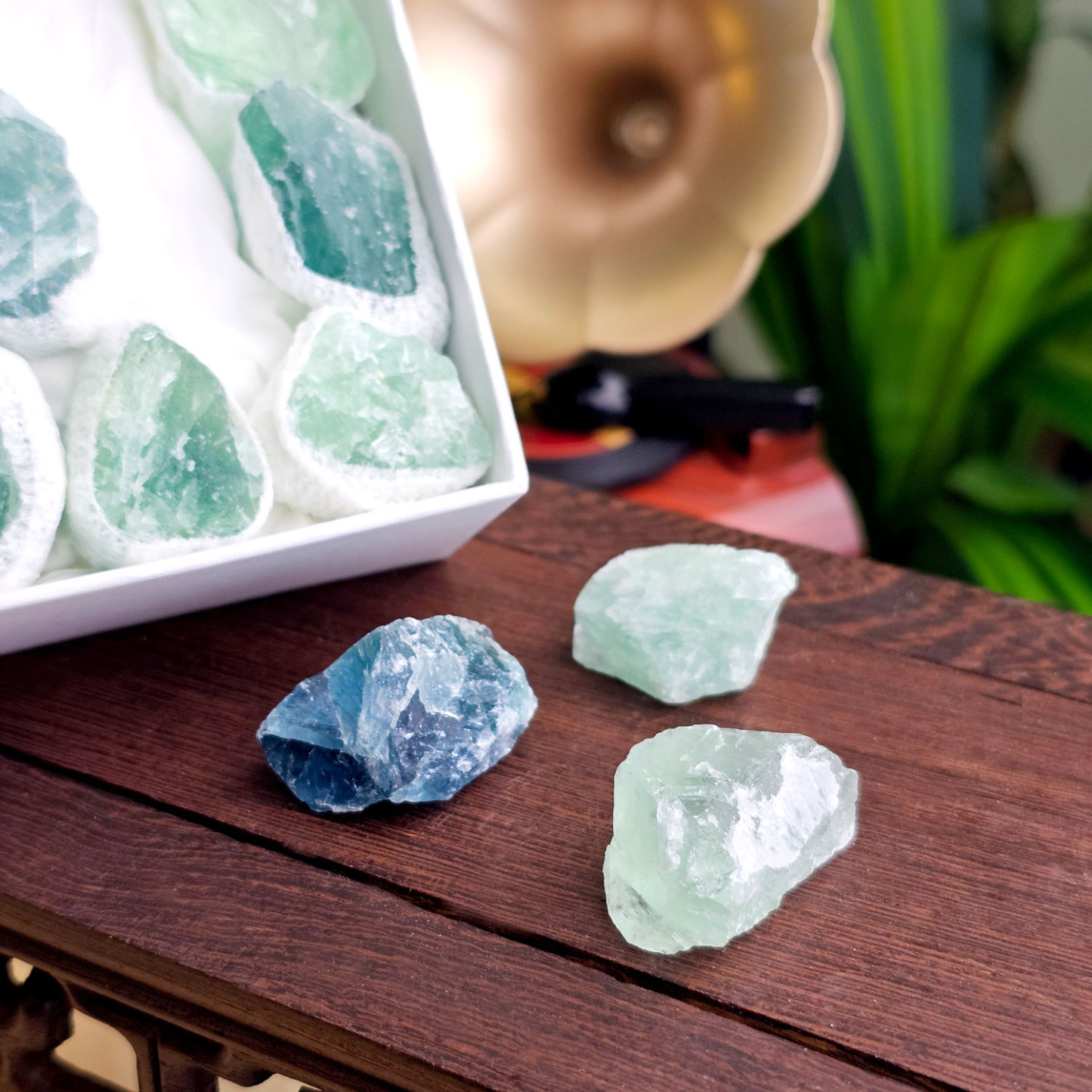 8 Apr - Fluorite Raw Stone Box