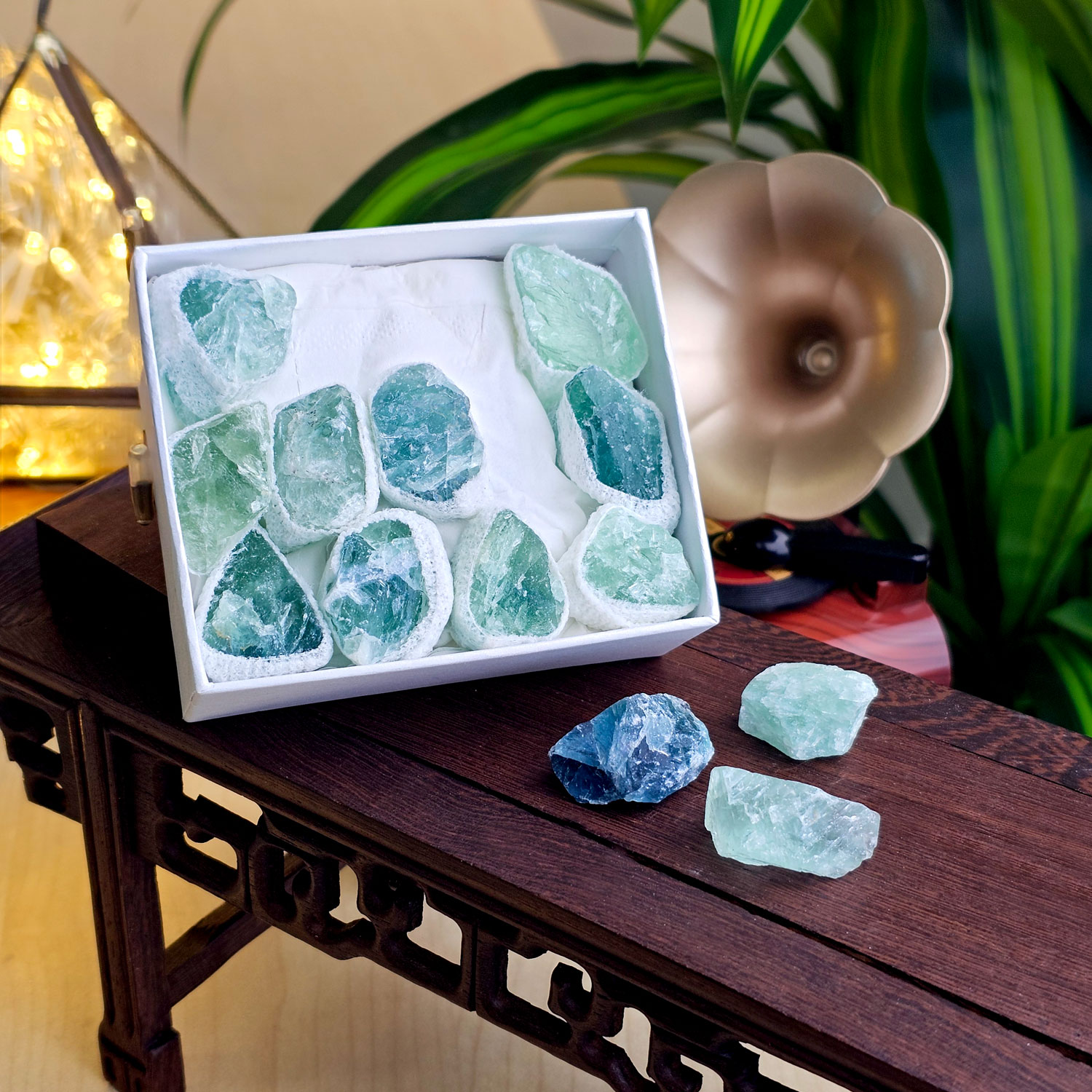8 Apr - Fluorite Raw Stone Box