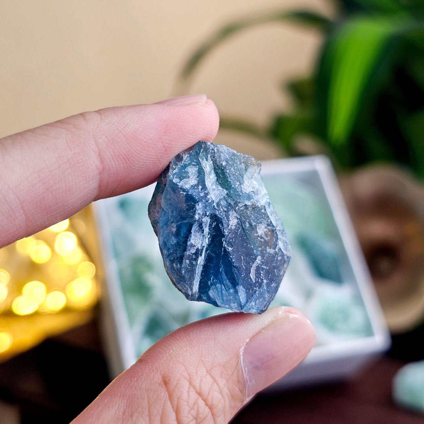 8 Apr - Fluorite Raw Stone Box