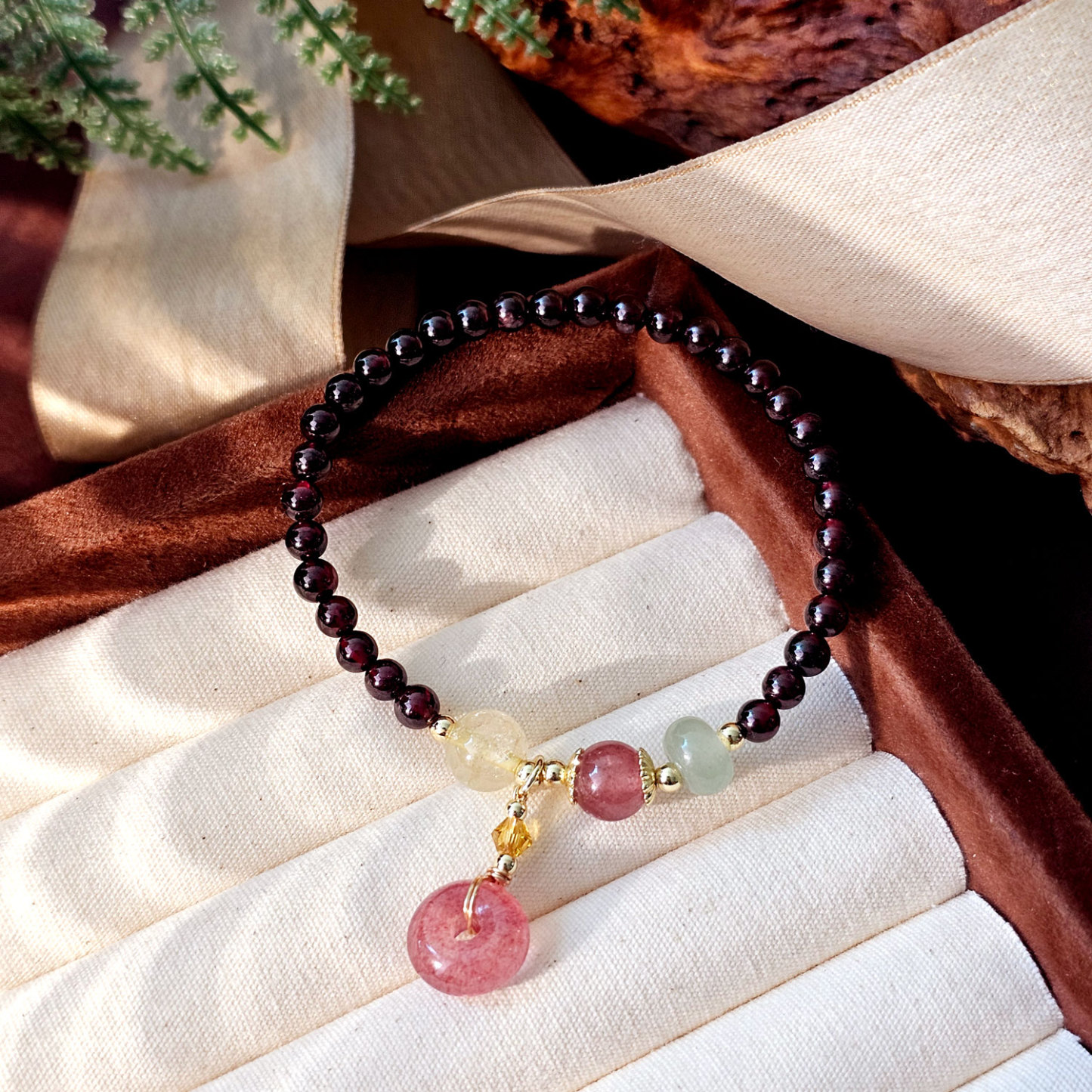 10 Apr - Red Garnet DIY Bracelet