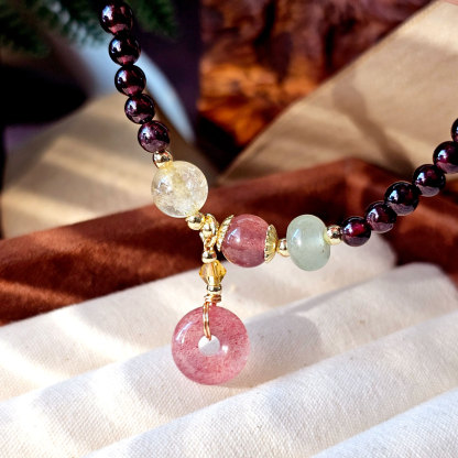 10 Apr - Red Garnet DIY Bracelet