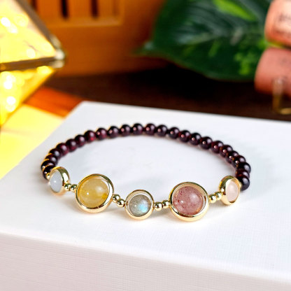 14 Apr- Red Garnet Bracelet