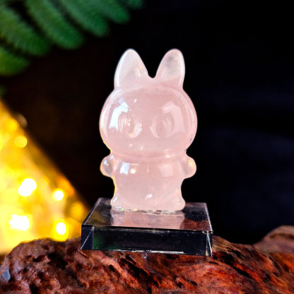 21 Apr - Rose Quartz Labubu Deco Small