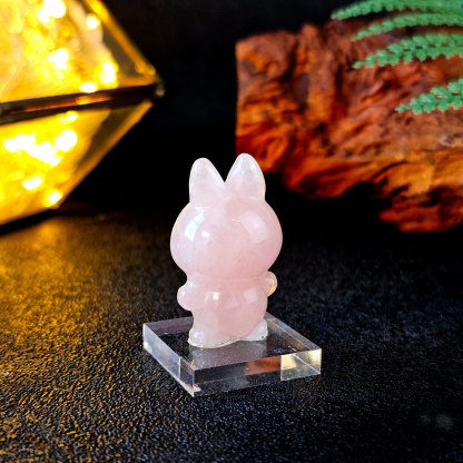 21 Apr - Rose Quartz Labubu Deco Small