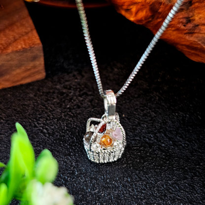 20 Apr - Crystal Basket Charm