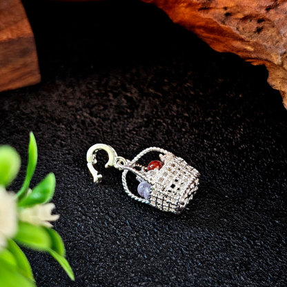 20 Apr - Crystal Basket Charm