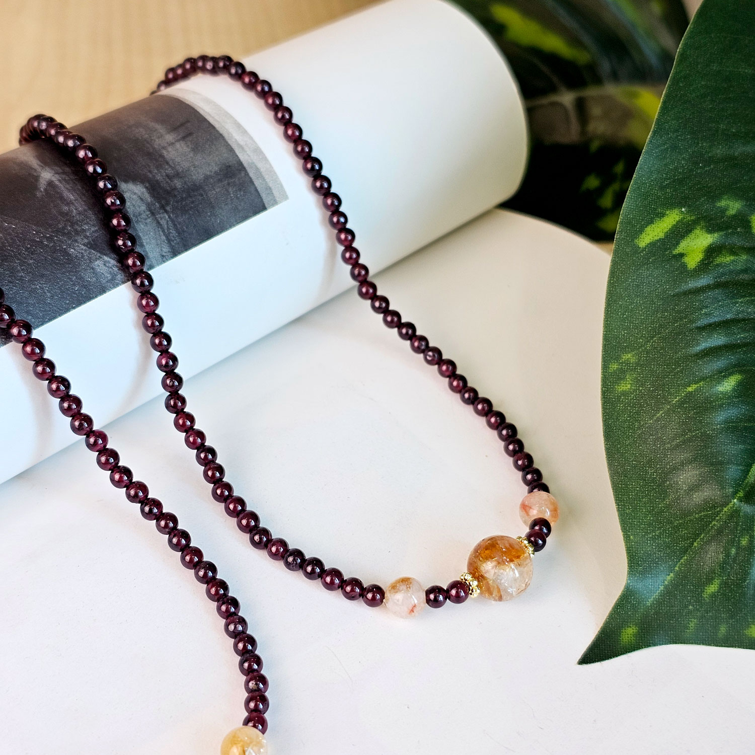 22 Apr- Garnet Rosary Bracelet