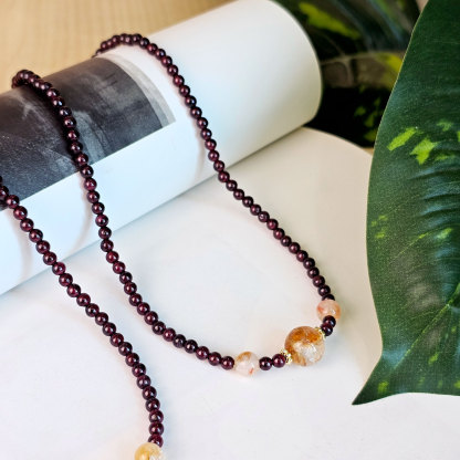 22 Apr- Garnet Rosary Bracelet