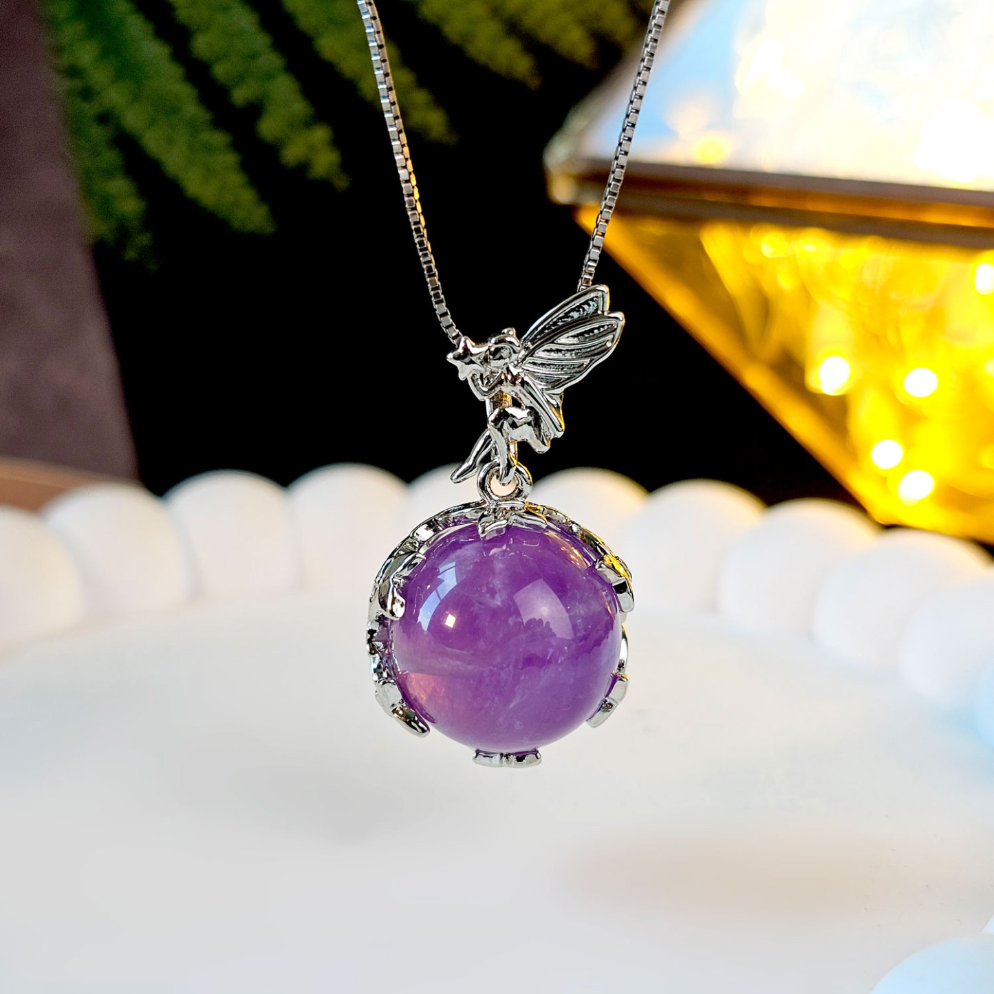 24 Apr - Crystal Angel Pendant