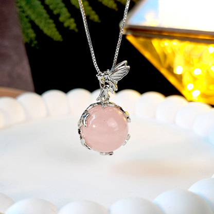 24 Apr - Crystal Angel Pendant