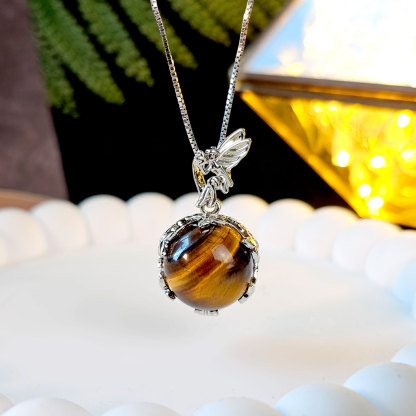 24 Apr - Crystal Angel Pendant