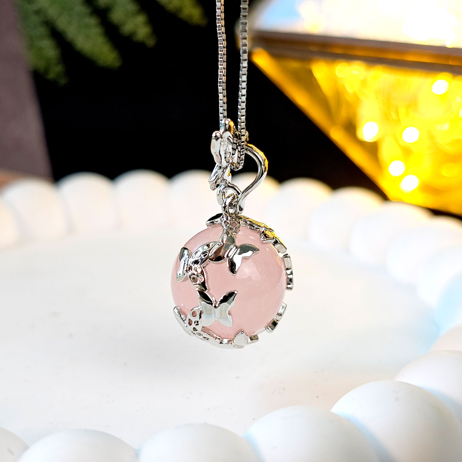 24 Apr - Crystal Angel Pendant