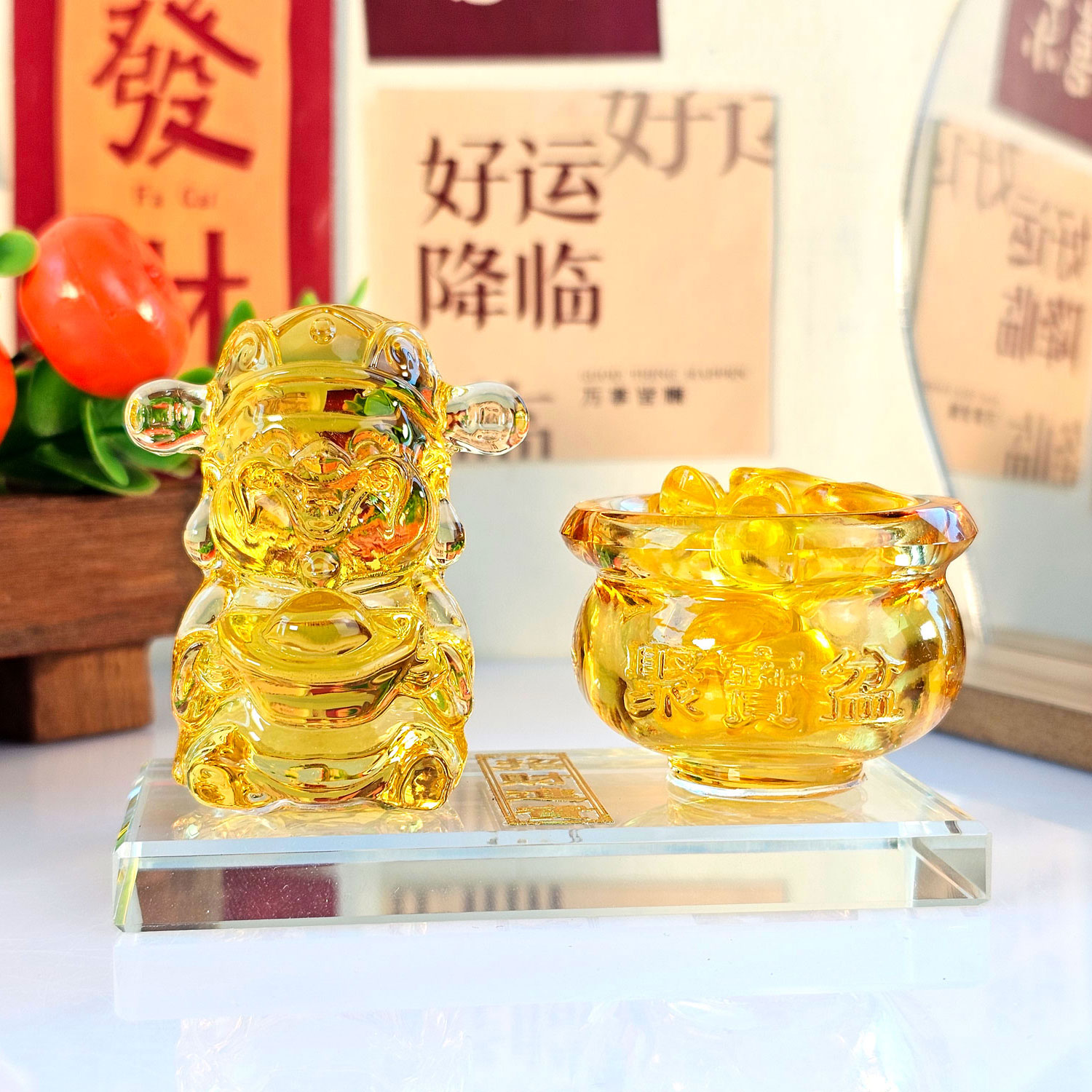 4 May - Yellow Fortune God Deco