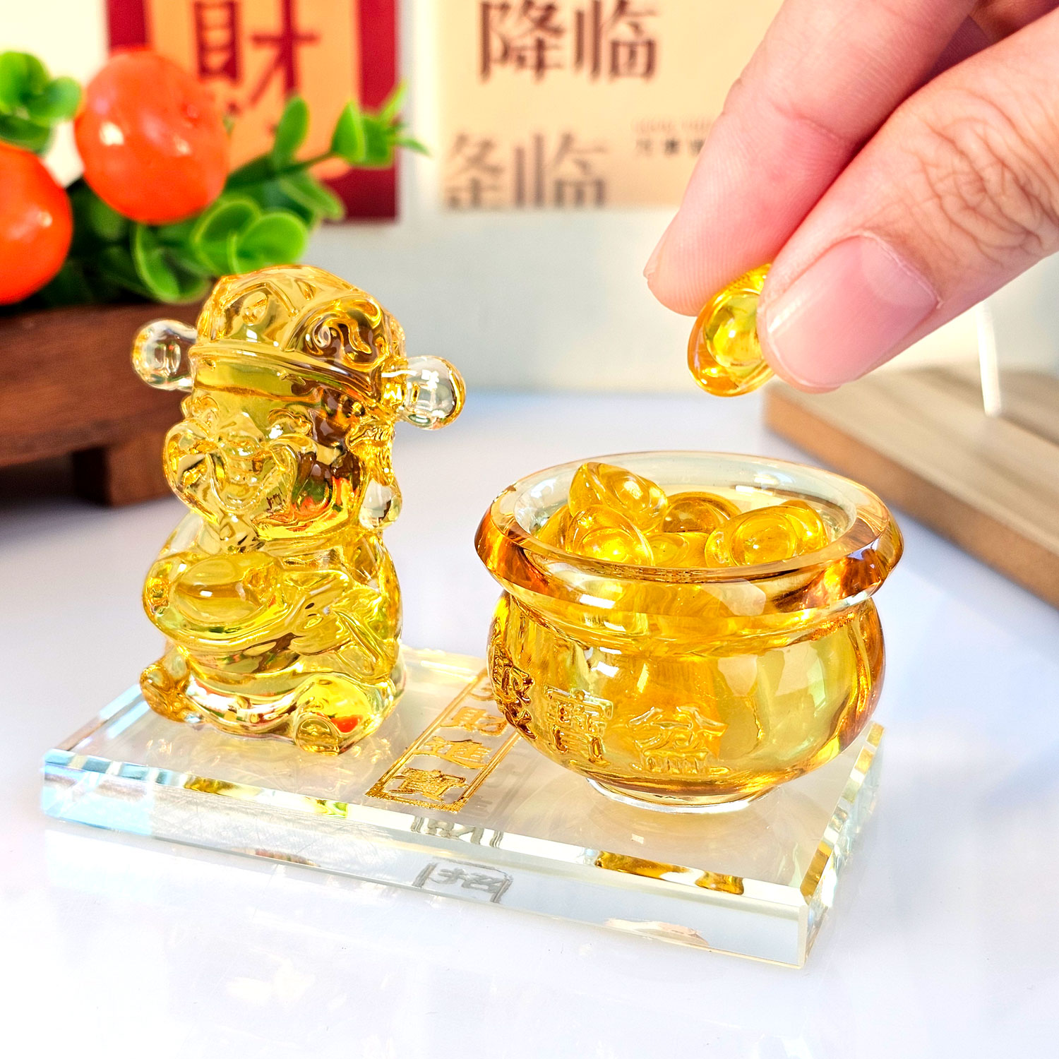 4 May - Yellow Fortune God Deco