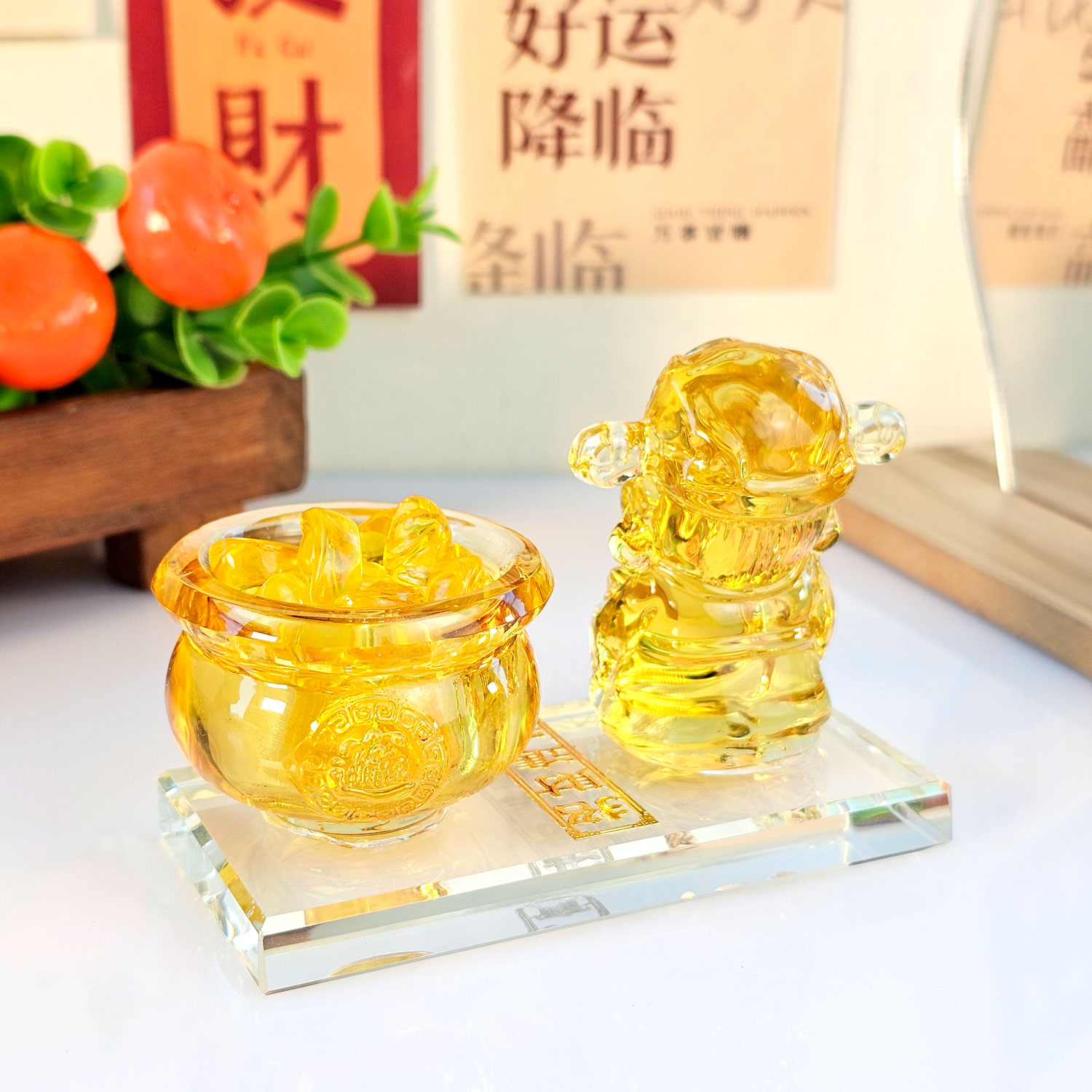 4 May - Yellow Fortune God Deco