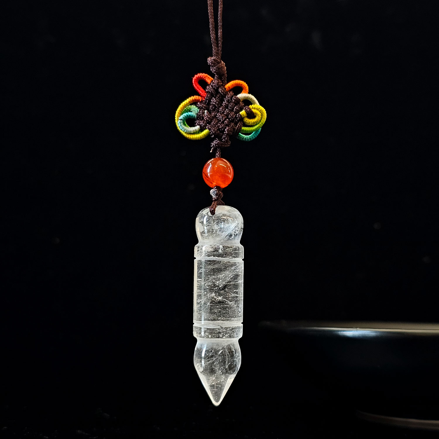 7 May - Clear Quartz Wen hang Tower Charm
