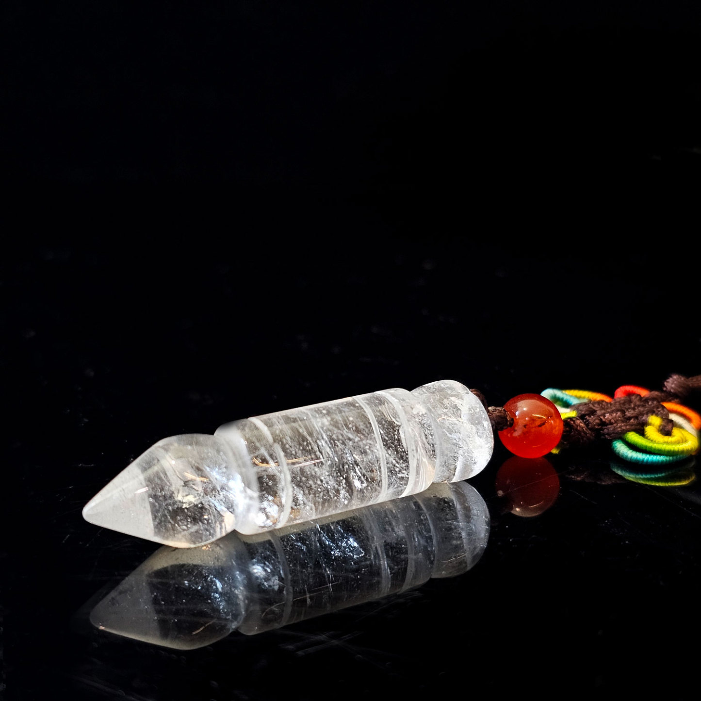 7 May - Clear Quartz Wen hang Tower Charm